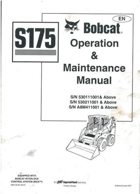 bobcat s175 hp|bobcat s175 operators manual pdf.